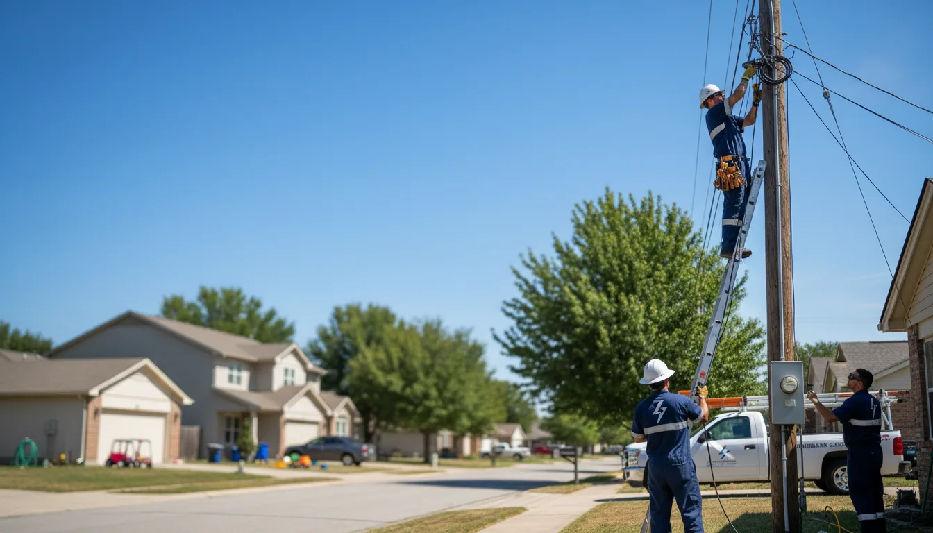 Residential electrician providing installation services in Hudson, IA